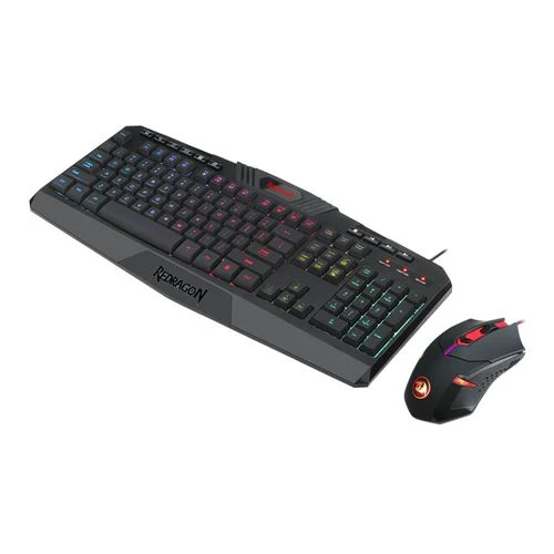 Combo Teclado y Mouse Gaming Redragon S101 RGB Cableado Negro