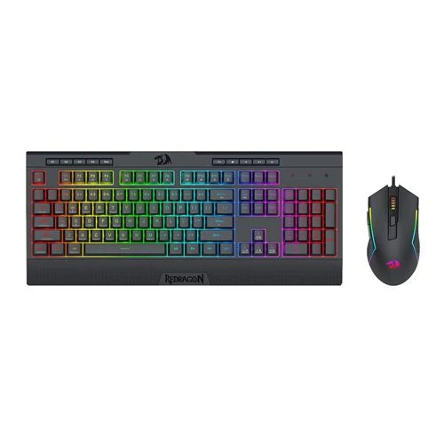 Combo Teclado y Mouse Redragon Cableado Anti-Ghosting Negro