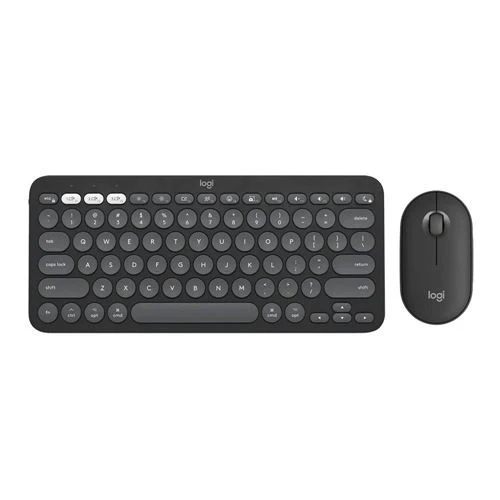 Combo Teclado y Mouse Inalámbrico Logitech K380 y M350 Slim Grafito