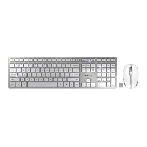Combo Teclado y Mouse Inalámbrico Cherry DW 9100 Slim Blanco