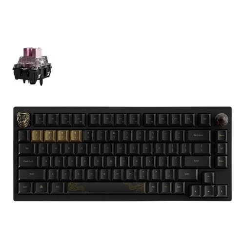 Teclado Mecánico Inalámbrico Keychron Black Myth Wukong 75% Hot-Swap RGB Negro