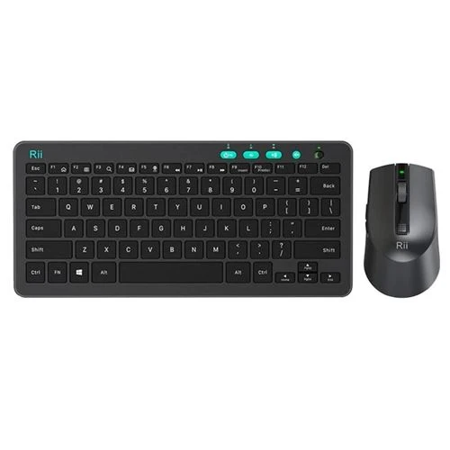 Combo Teclado y Mouse Inalambrico Riitek RKM709 Ultra-Slim Negro