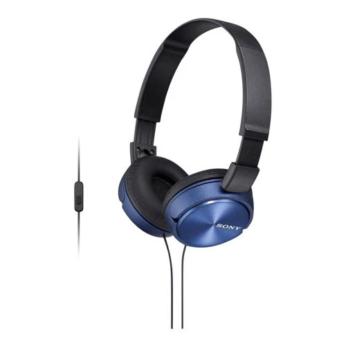 Audífonos Sony MDR-ZX310AP Wired On-ear Folding Headphones Azul