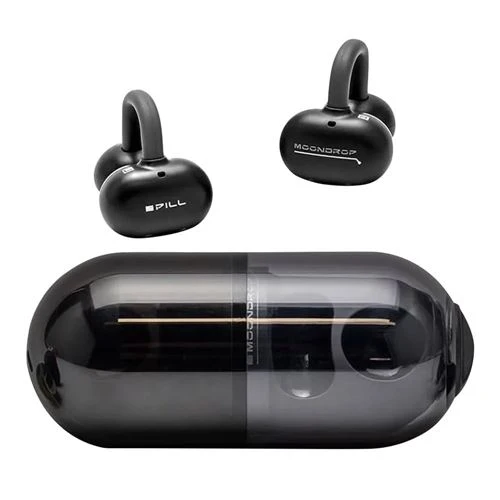 Audífonos Moondrop Pill Open Ear True Wireless Bluetooth Earbuds Negro