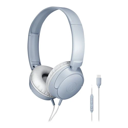 Audífonos Audio-Technica ATH-S120C USB Type C On Ear Headphones Gris