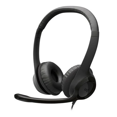 Audífonos Logitech H390 USB Type-C Headset Negro