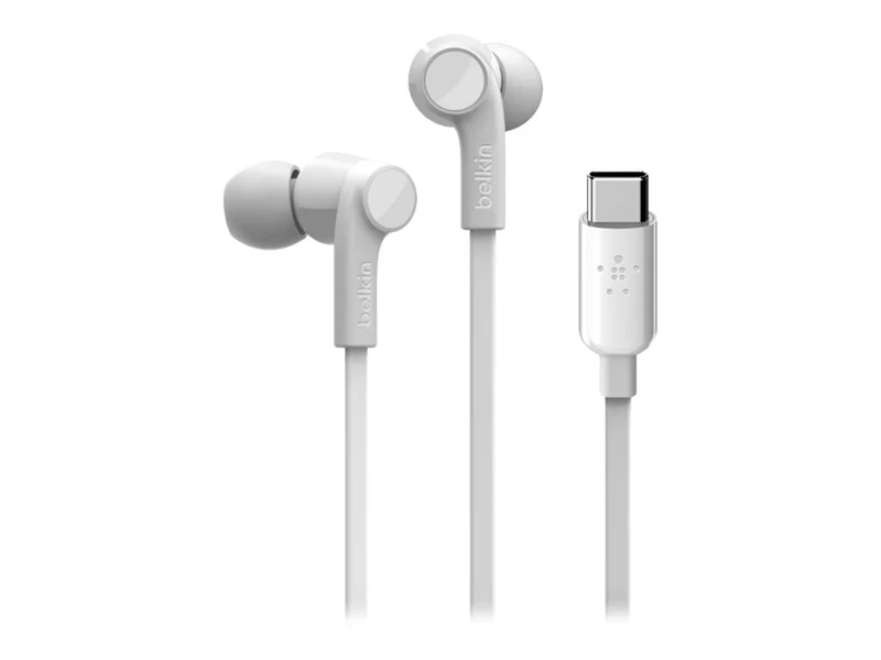 Audífonos Belkin SoundForm Wired Earbuds, White