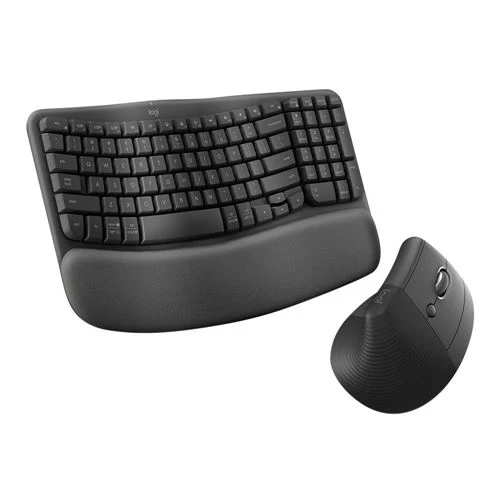 Combo Teclado y Mouse Inalambrico Logitech Wave Keys y Lift Grafito