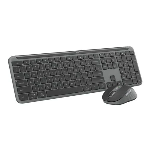 Combo Teclado y Mouse Inalambrico Logitech Signature Slim MK955 Negro