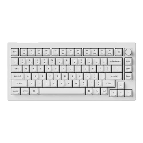 Teclado Mecanico Inalambrico Keychron V1 Ultra 8K Custom con Perilla Blanco