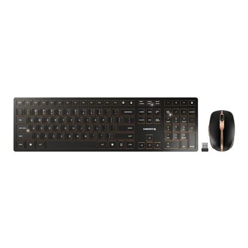 Combo Teclado y Mouse Inalámbrico Cherry DW 9100 Slim Negro