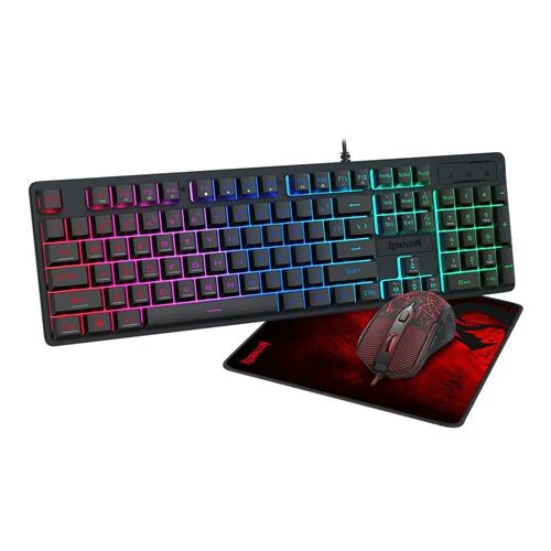 Combo Teclado y Mouse Gaming Redragon S107-2 Negro con Cable