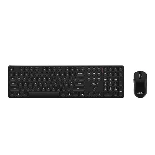 Combo Teclado y Mouse Gaming Inalámbrico MSI Forge K210 Negro