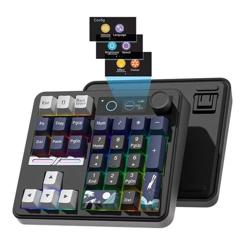 Teclado Gaming Inalámbrico Womier SK30 Mini 30% RGB Compacto Negro