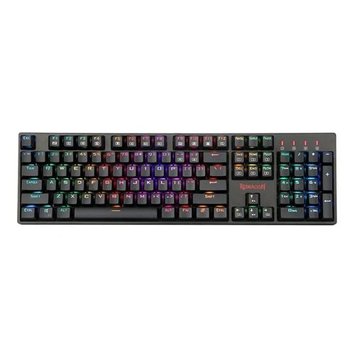 Teclado Gaming Mecánico Redragon K582 Surara RGB Switches Outemu Red 104 Teclas Negro