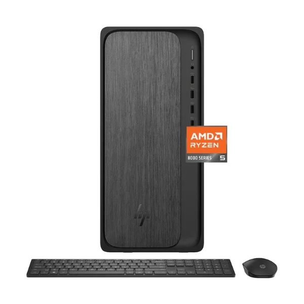 Computador HP OmniDesk AMD Ryzen 5 8500G (5 GHz) - 8 GB DDR5 - 512 GB NVMe M.2 - AMD Radeon 740M - 280 W - Win 11 Home - Gray Wood