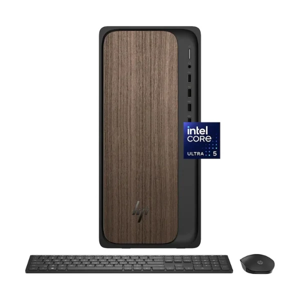 Computador HP OmniDesk Intel Core Ultra 5 225 (4.9 GHz) - 8 GB DDR5 - 512 GB NVMe M.2 - Intel Graphics - 280 W - Win 11 Home - Dark Wood