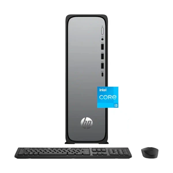 Computador HP OmniDesk Slim Intel Core i3 13100 (4.5 GHz) - 8 GB DDR5 - 256 GB NVMe M.2 - Intel UHD Graphics 730 - 180 W - Win 11 Home - Meteor Silver
