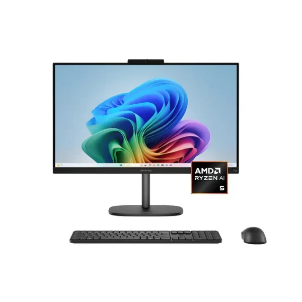 Todo en uno HP OmniStudio 23,8" AMD Ryzen AI 5 430 (4.5 GHz) - 16 GB DDR5 - 512 GB NVMe M.2 - AMD Radeon 840M - 90 W - Win 11 Home - Jet Black