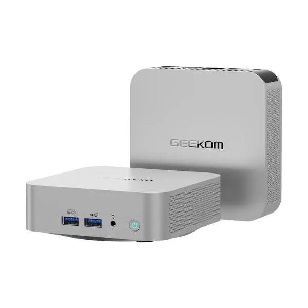 Mini PC GEEKOM A5 Pro AMD Ryzen 5 7530U - 16 GB DDR4 - 512 GB NVMe M.2 - AMD Radeon 610M - 120 W - Win 11 Pro - Silver