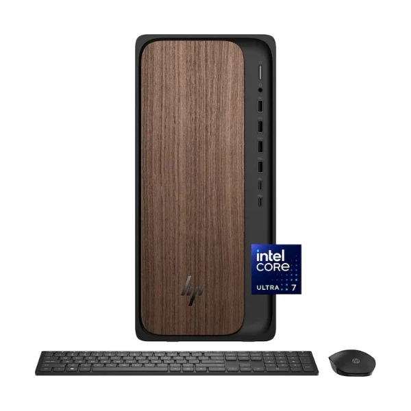 Computador HP OmniDesk Intel Core Ultra 7 265 (5.3 GHz) - 16 GB DDR5 - 1 TB NVMe M.2 - Intel Graphics - 280 W - Win 11 Home - Dark Wood