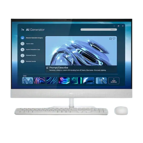 Todo en uno Dell 27" Intel Core Ultra 7 355 (2.3 GHz) - 32 GB DDR5 - 2 TB SSD - Intel Graphics - 130 W - Win 11 Home - Light Ash