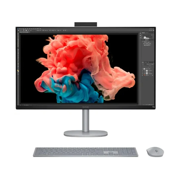 Todo en uno HP OmniStudio X 31,5" Intel Core Ultra 7 258V (4.8 GHz) - 32 GB LPDDR5X - 1 TB SSD - Intel Arc - 280 W - Win 11 Home - Meteor Silver