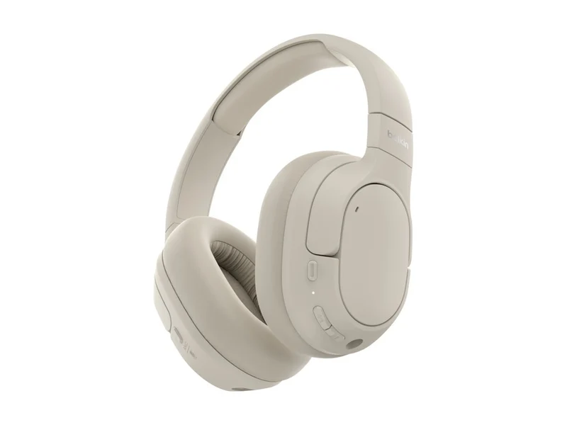 Audífonos Belkin SoundForm Isolate Noise Cancelling Over-Ear Headphones, Sand