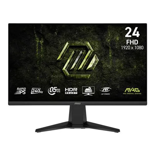 Monitores MSI MAG 245F X24 23.8" Full HD (1920 x 1080) 240Hz Gaming Monitor AMD FreeSync Premium Compatible