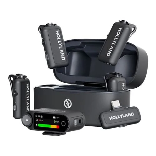 Micrófono HOLLYLAND LARK MAX 2 Combo 4-Person Wireless Microphone System (4 Transmitters