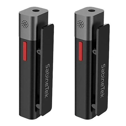 Micrófono SabineTek SmartMike Plus Twin Wireless Bluetooth Condenser Microphone Negro