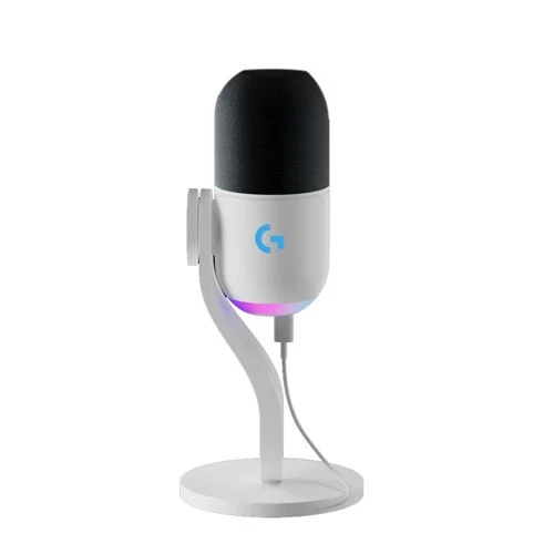 Micrófono Logitech G Yeti GX Dynamic RGB Gaming Mic Blanco