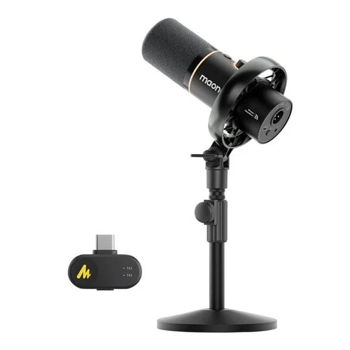 Micrófono maono PD200W Hybrid Podcasting Dynamic Microphone Negro