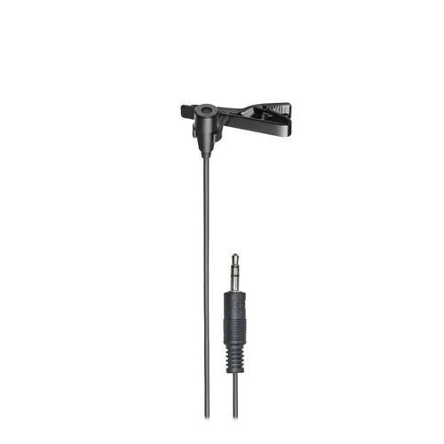 Micrófono Audio-Technica ATR3350XiS Omnidirectional Condenser 3.5mm Lavalier Microphone Negro