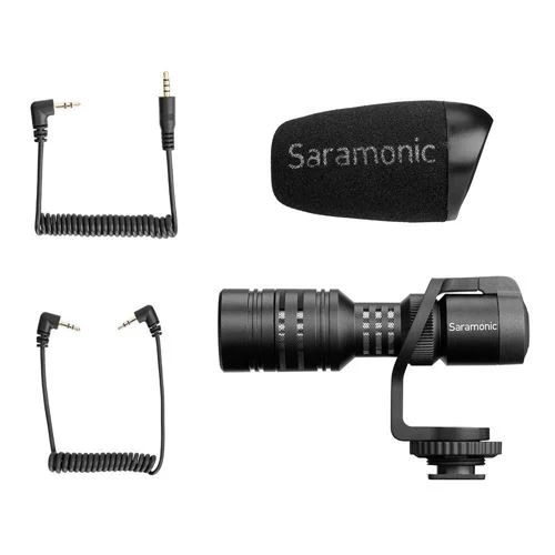 Micrófono Saramonic VMICMINI Vmic Mini 3.5mm Shotgun Microphone Negro