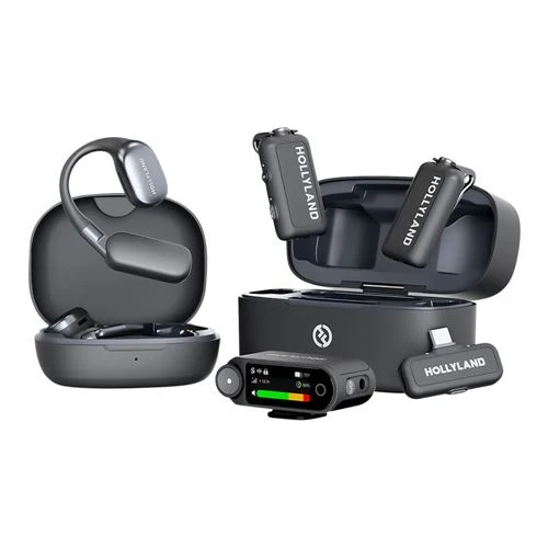 Micrófono HOLLYLAND LARK MAX 2 Ultimate Combo Wireless Lavalier Microphone Set (2x Transmitters