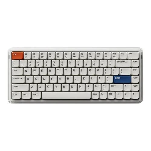 Teclado Mecánico MelGeek O2 Low Profile Blanco, Perfil Bajo