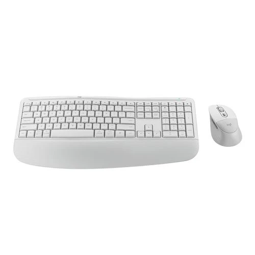 Combo Teclado y Mouse Logitech MK880 Comfort Plus Blanco Hueso
