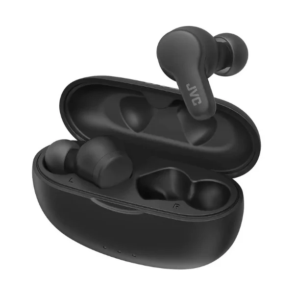 Audífonos JVC Gumy True Wireless Bluetooth 5.3 con 24 Horas de Batería - Negro
