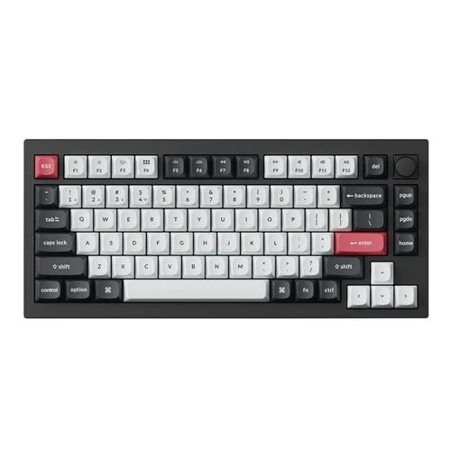Teclado Keychron Q1 HE Keyboard Swappable RGB Backlight Nebula Switch Knob Version Negro