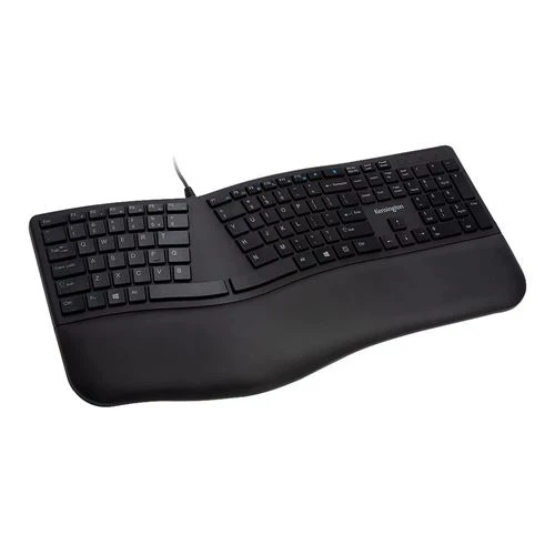 Teclado Kensington Pro Fit Ergo Wired Keyboard Negro