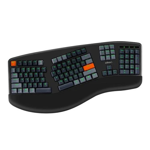 Teclado Adesso EasyTouch 1500 Wired/Wireless Ergonomic Mechanical Keyboard Negro