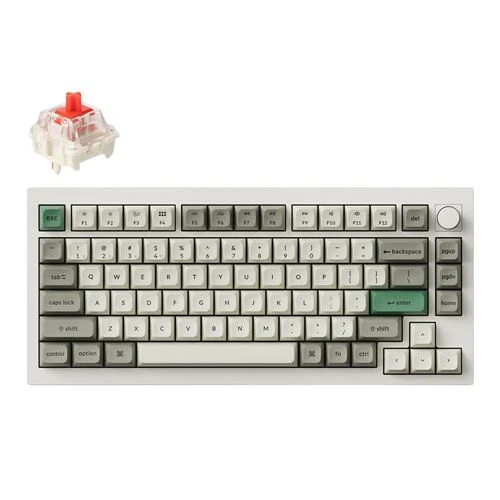 Teclado Keychron Q1 Max Hot Swappable RGB Backlight Wireless Keyboard Blanco