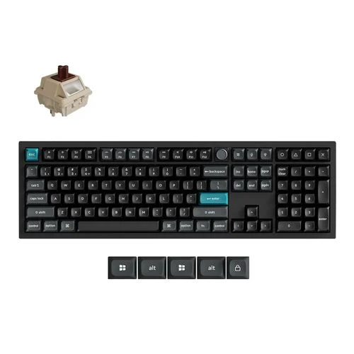 Teclado Keychron Q6 Ultra RGB Knob Version 8K Wireless Mechanical Keyboard Negro