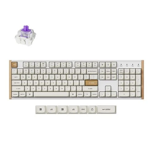 Teclado Keychron Special Edition K10 HE Wireless Magnetic Switch Keyboard Blanco
