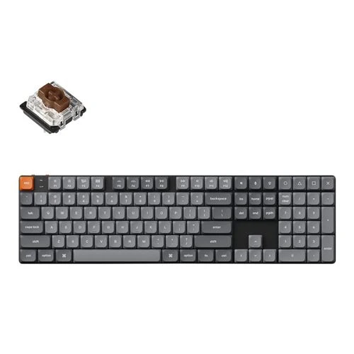 Teclado Keychron K5 Max Swappable Gateron RGB Backlight Brown Switch Keyboard