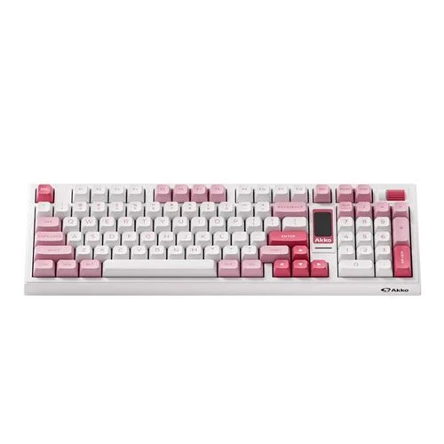Teclado Akko Prunus Lannesiana 5098B Wireless Mechanical Keyboard Rosa