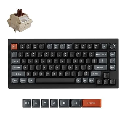 Teclado Keychron V1 Ultra 8K Wireless Mechanical Keyboard Negro