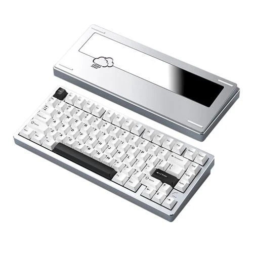 Teclado Mecánico WOBKEY Rainy 75 Lite Plata, Formato 75% Compacto