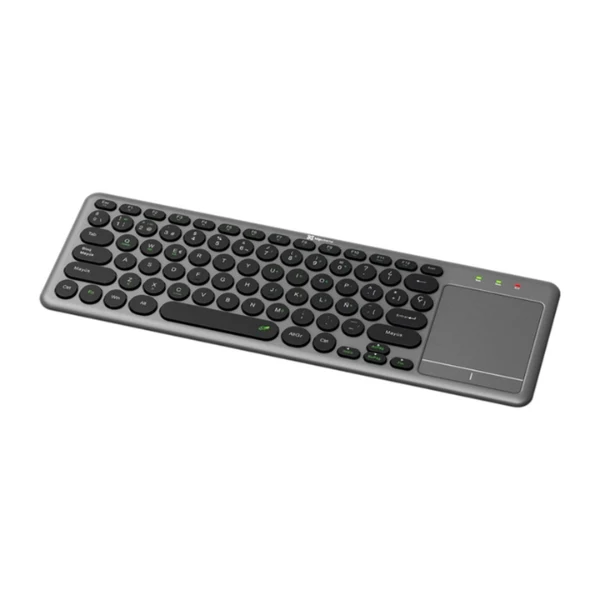 Teclado Klip Xtreme KeyGlider KCK-550S Bluetooth - Conexión Dual 2.4GHz - Panel Táctil - Español - Negro
